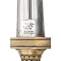 Rare Early Production Ames Model 1832 Heavy Artillery Saber & Scabbard Dated 1833 with an S HUSE Marked Hilt