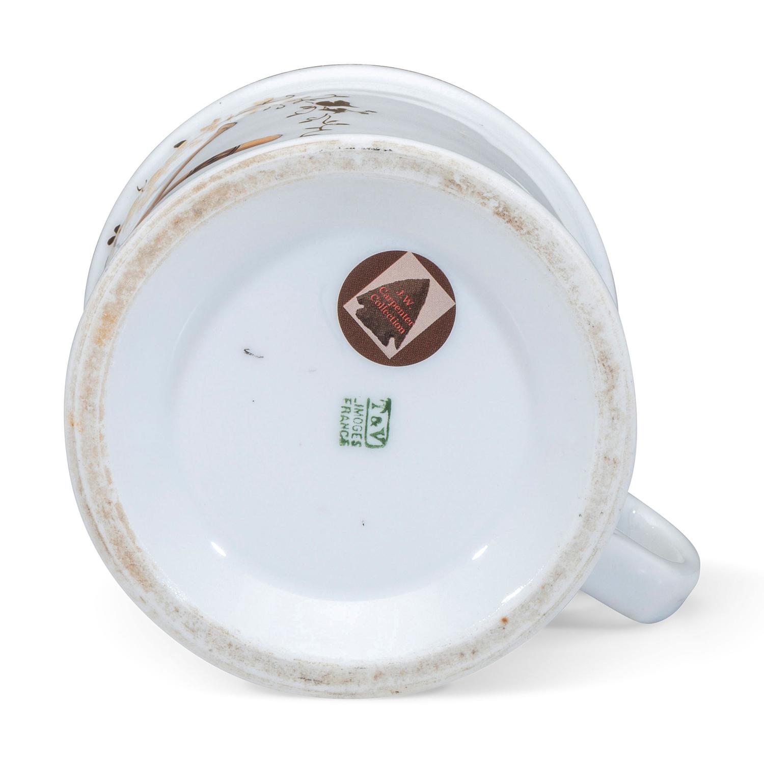 A Porcelain Occupational Shaving Mug Belonging to Baseball Player Bill Steele