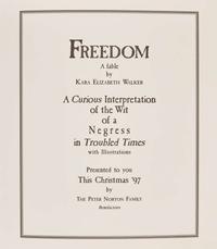 [Art] Walker, Kara Elizabeth: Freedom A Fable A Curious Interpretation of the Wit of a Negress in Troubled Times...