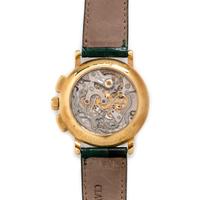 Claude Meylan, 18K Yellow Gold Chronograph Wristwatch