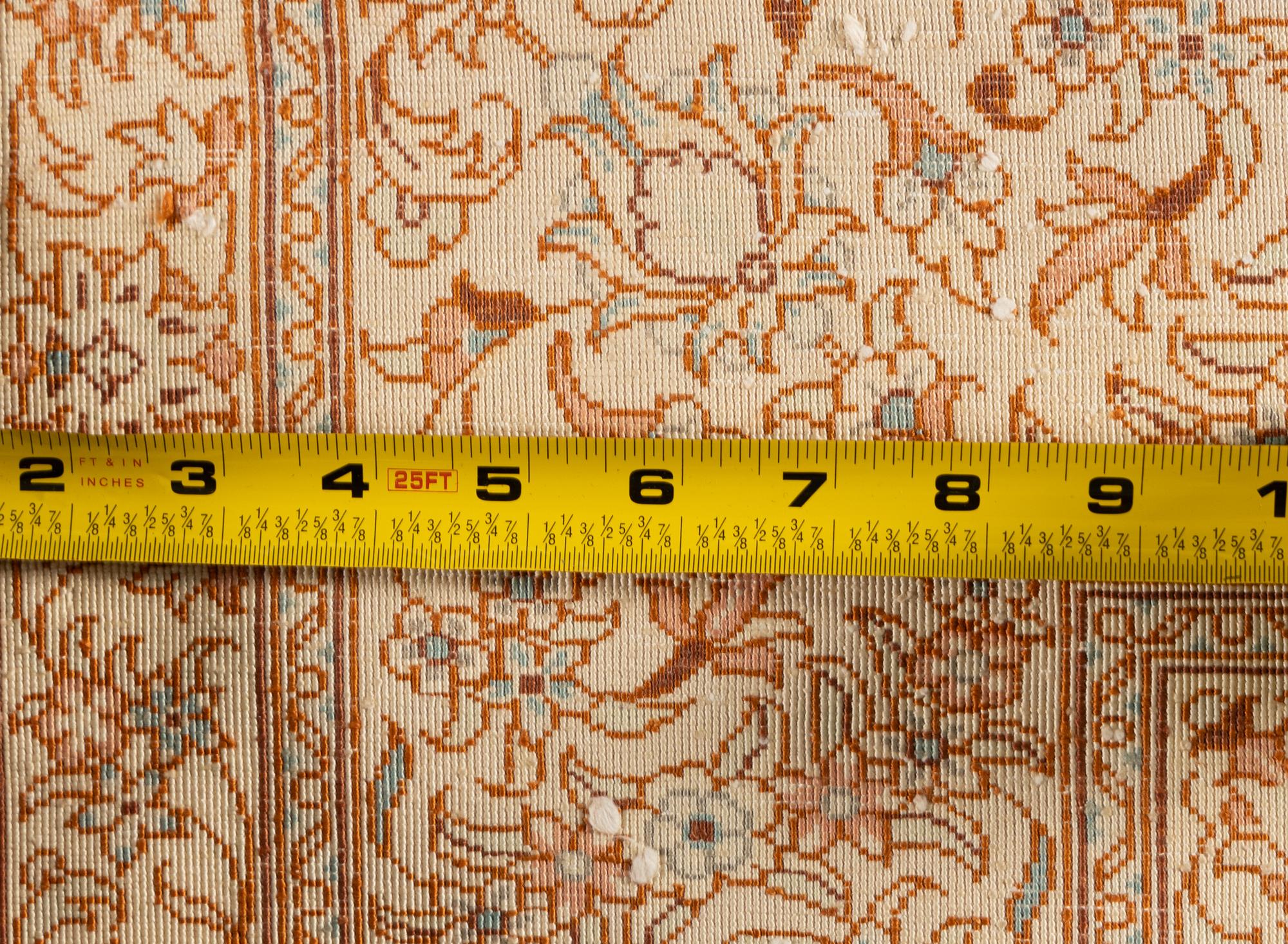 A Nain Silk Rug