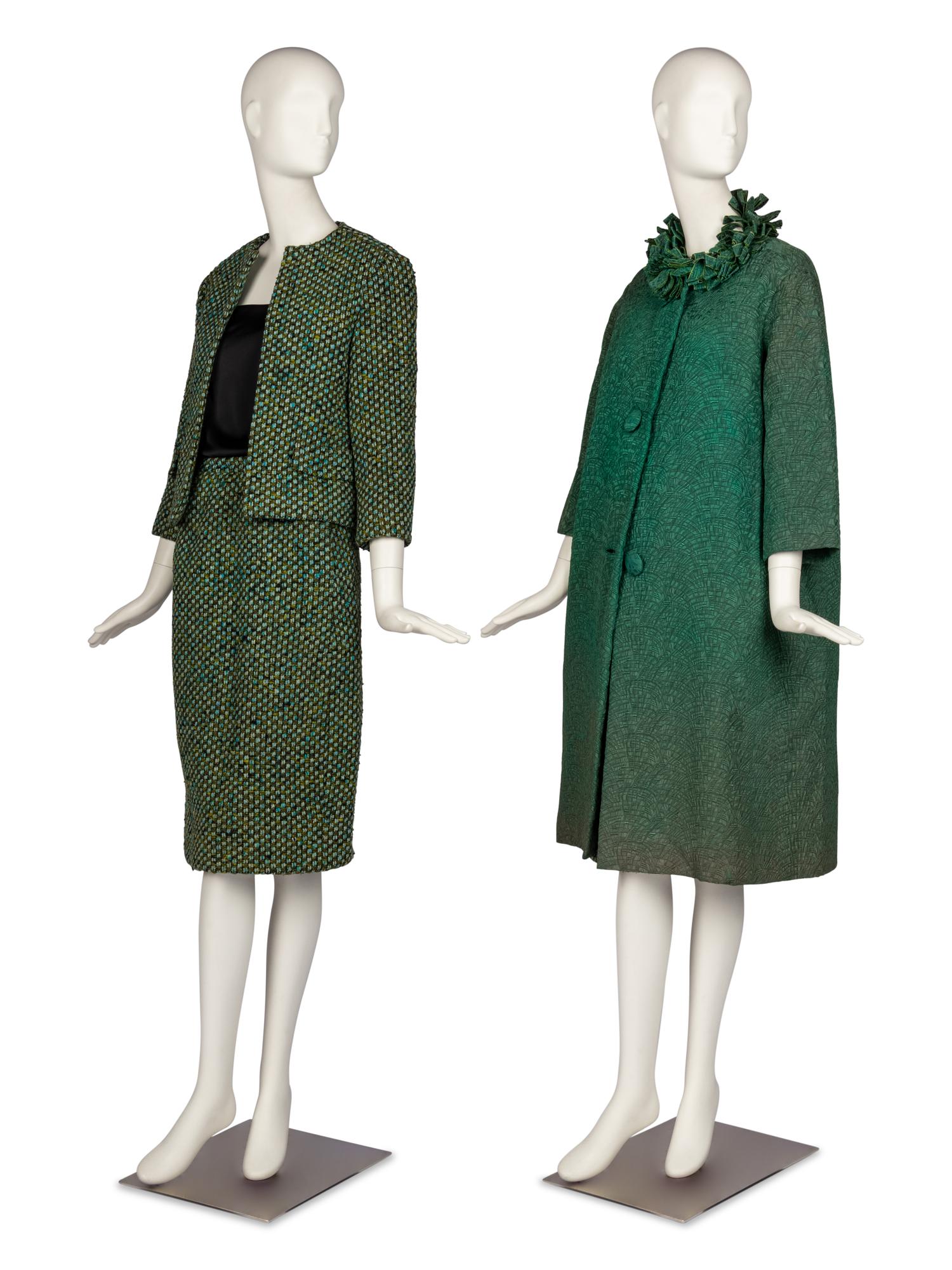 Christian Dior Demi-Couture Skirt Suit and Coat, 1960s