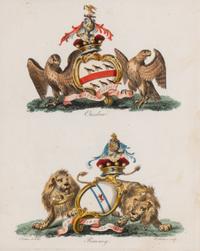 A Set of Ten English Engravings of Coats of Arms