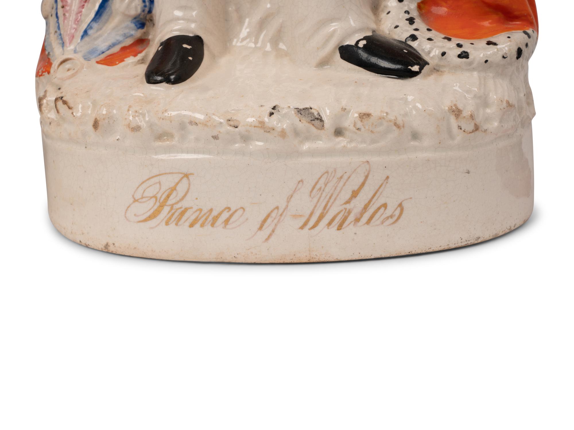 Two Staffordshire Figures Depicting Queen Victoria and Prince Albert