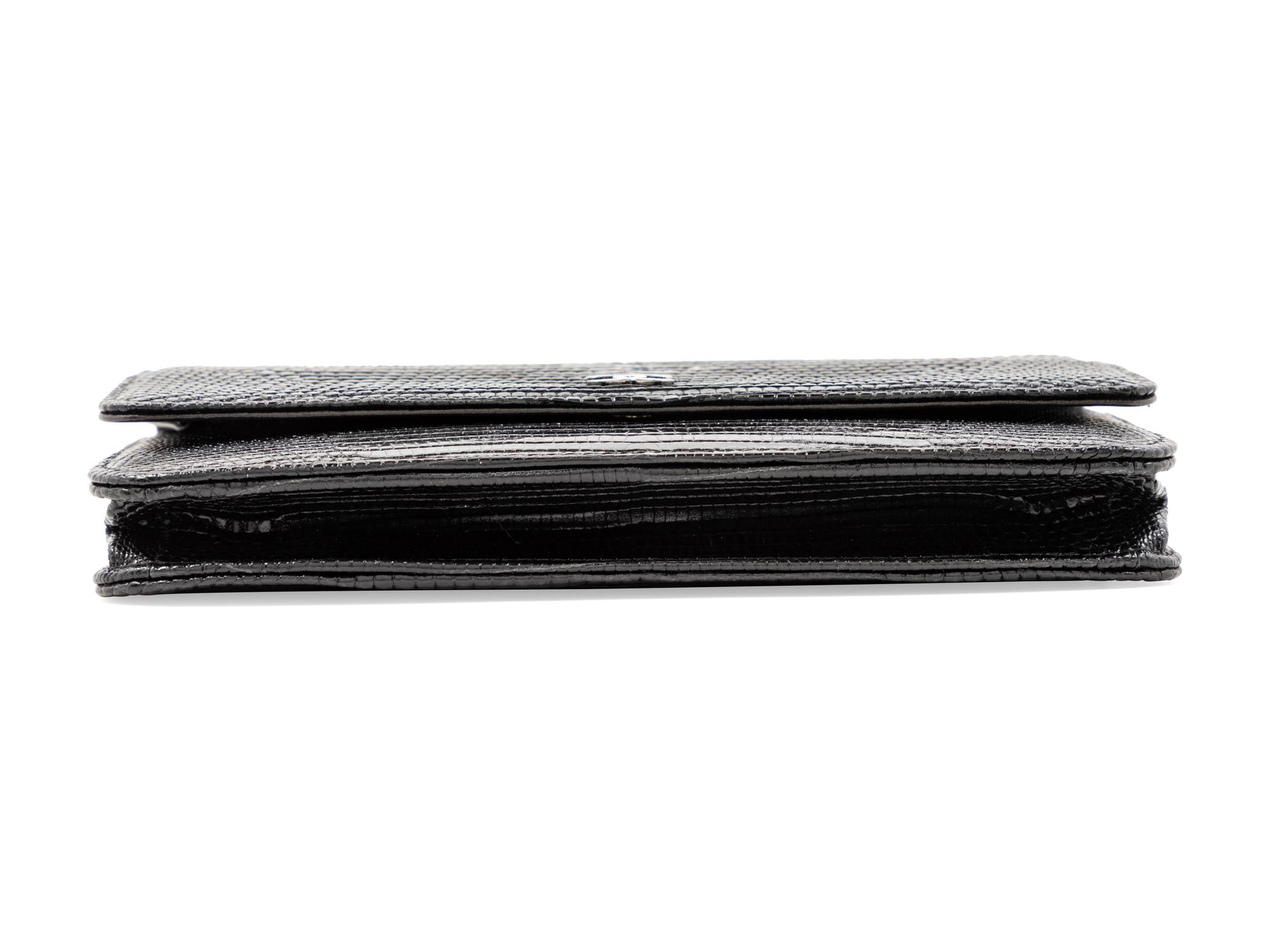 Chanel Lizard Wallet on a Chain, 2015-16