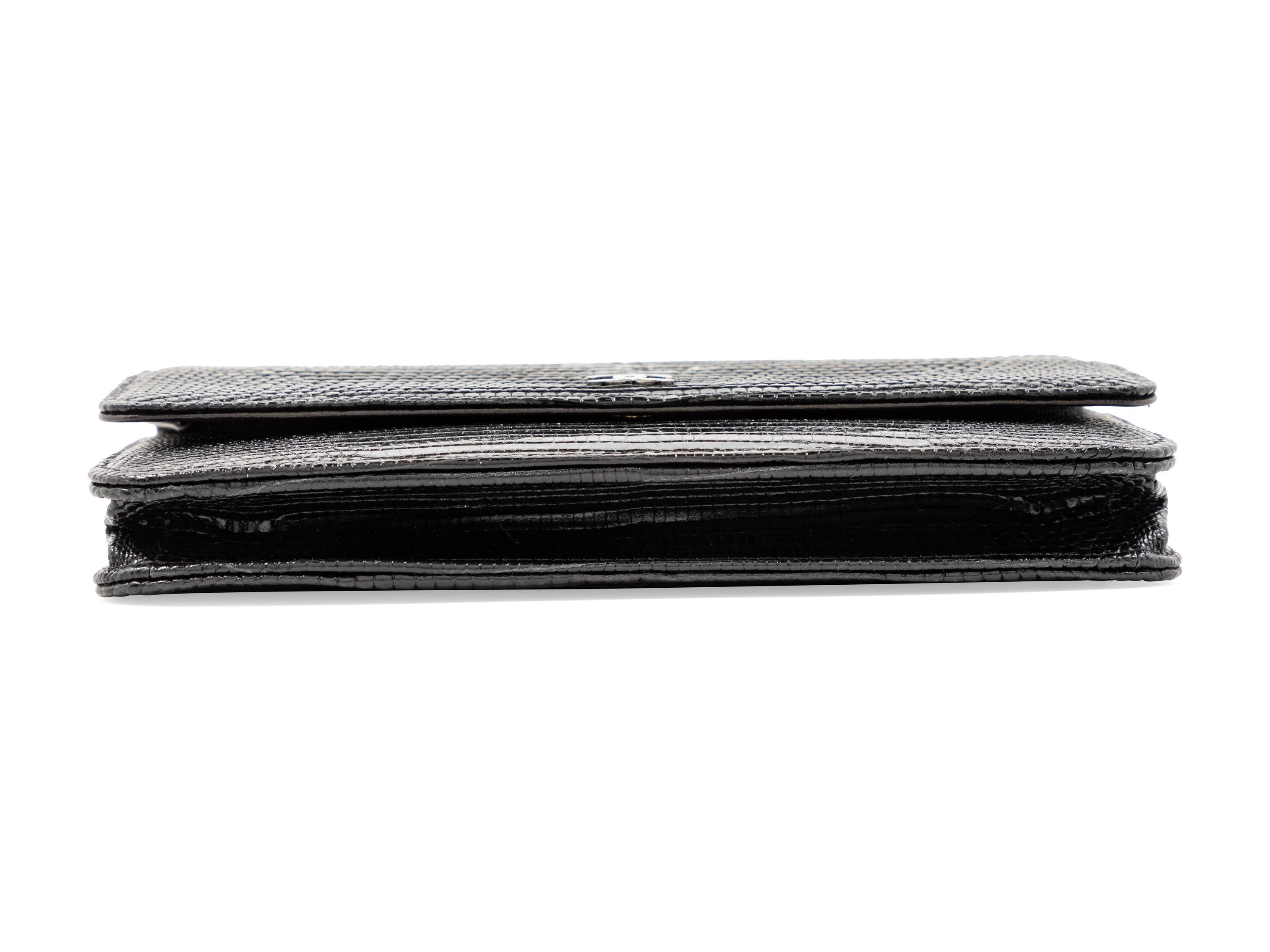 Chanel Lizard Wallet on a Chain, 2015-16