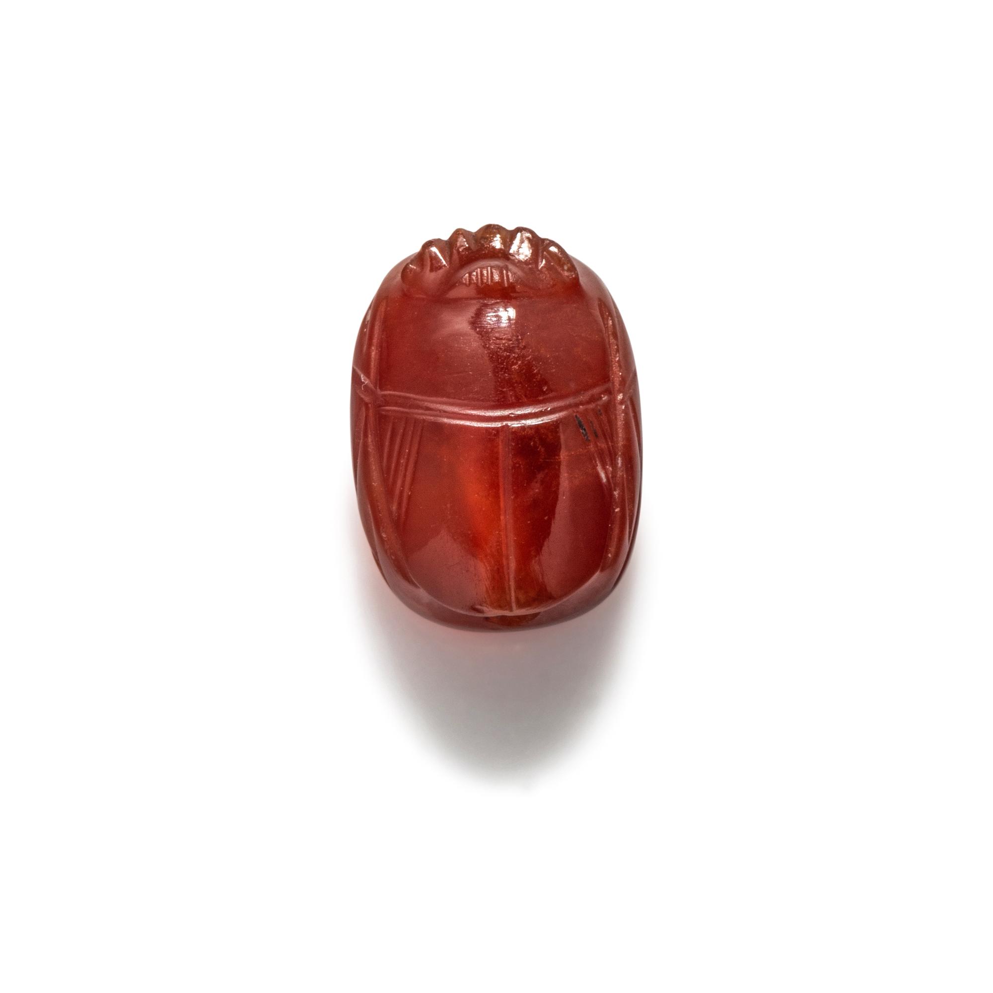 An Etruscan Carnelian Scarab with a Biga Chariot