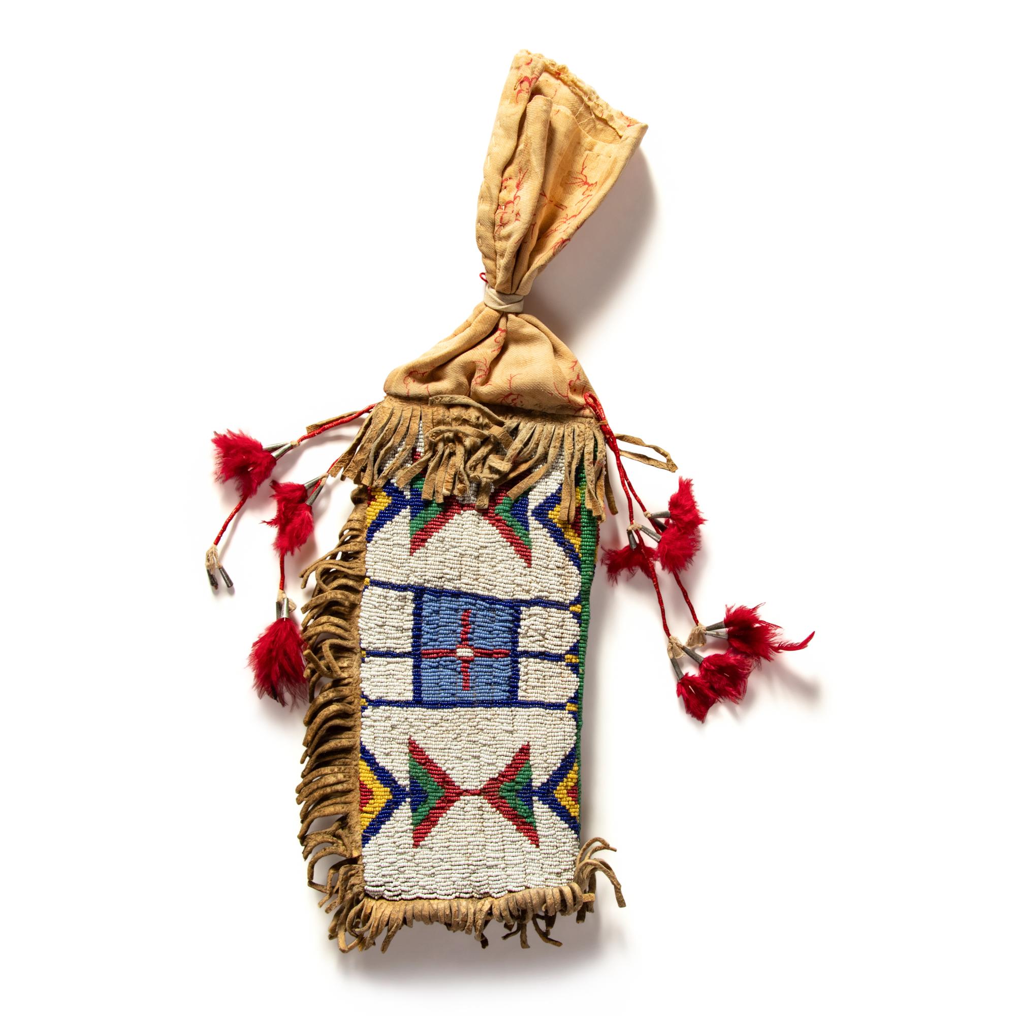 Sioux Beaded Hide Bag