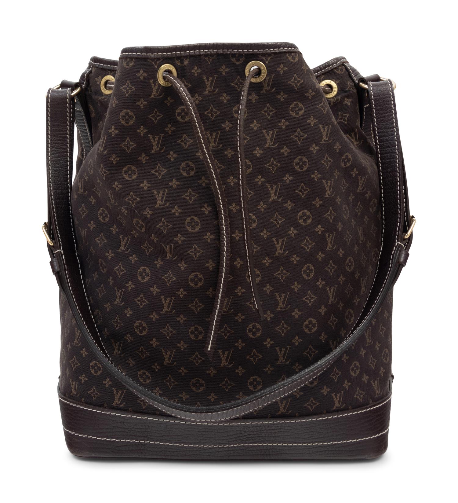 Louis Vuitton Ebene Monogram Mini Lin Noe Bag, 2007