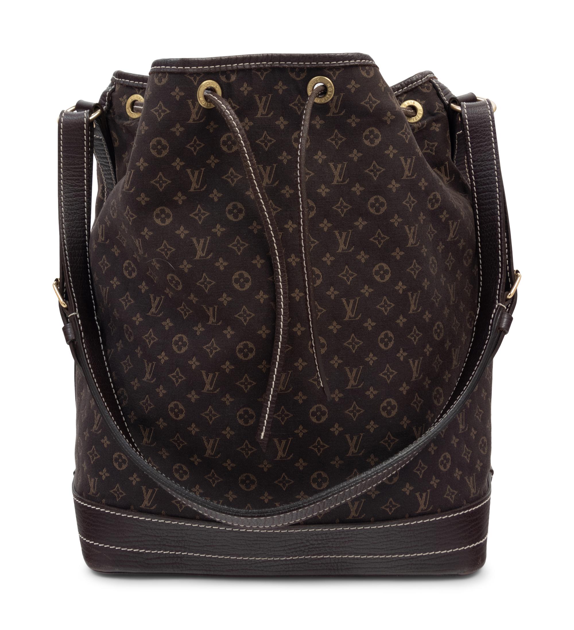 Louis Vuitton Ebene Monogram Mini Lin Noe Bag, 2007