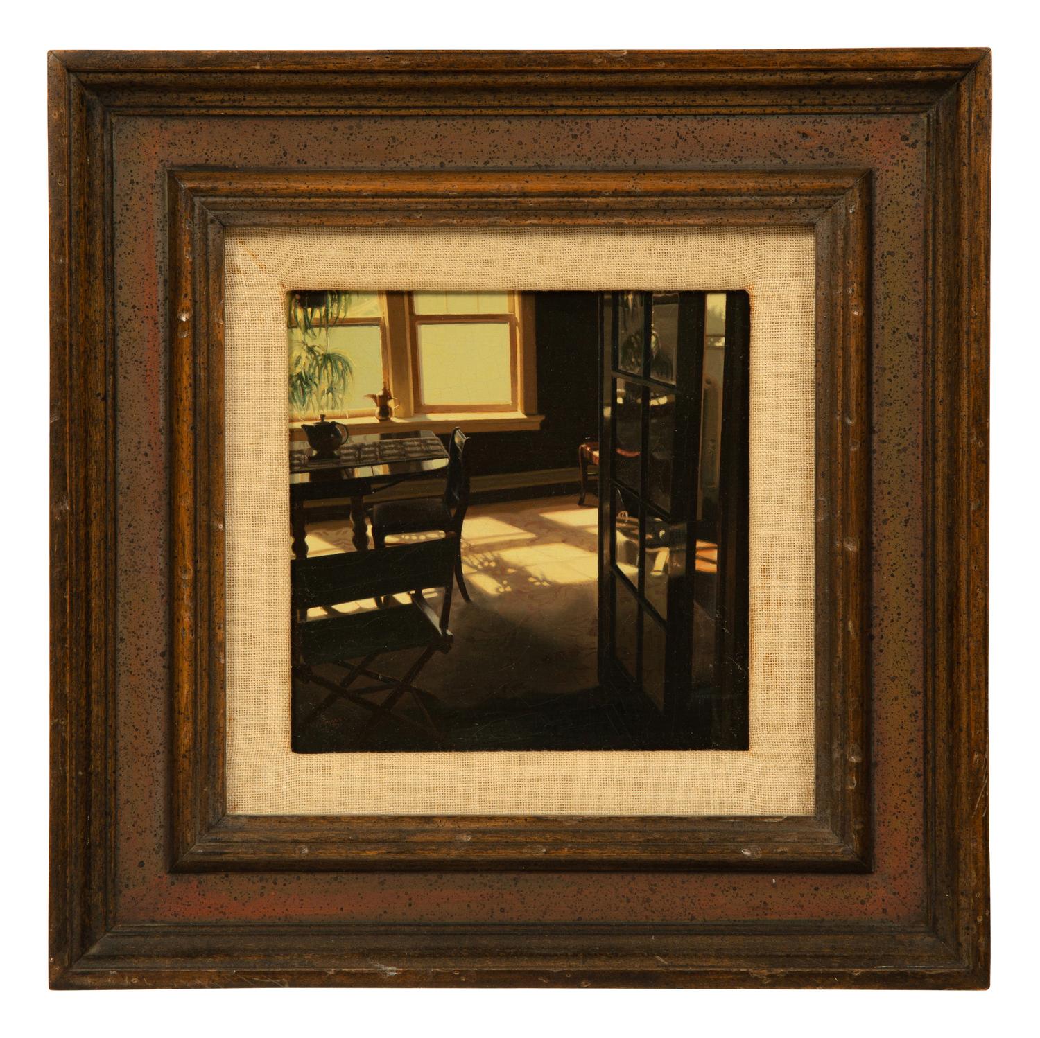 Sunroom Doorway with Teapot and Dining Table (Two works)