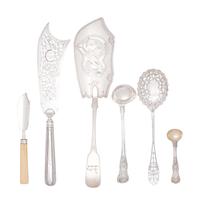 A Collection of English Silver Flatware Articles