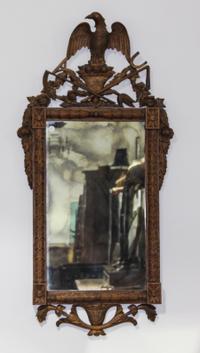 A Continental Wood Mirror Height 53 inches.