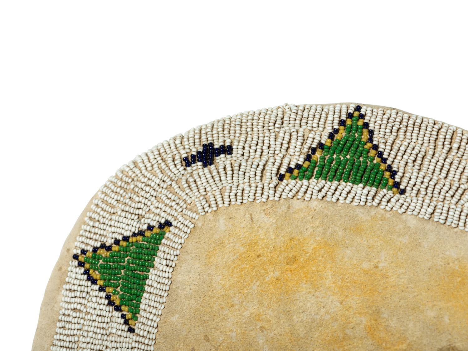 Ute Beaded Hide Doll Cradle