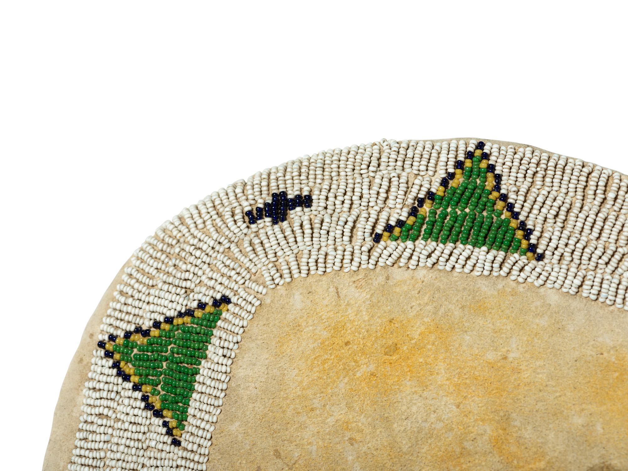 Ute Beaded Hide Doll Cradle