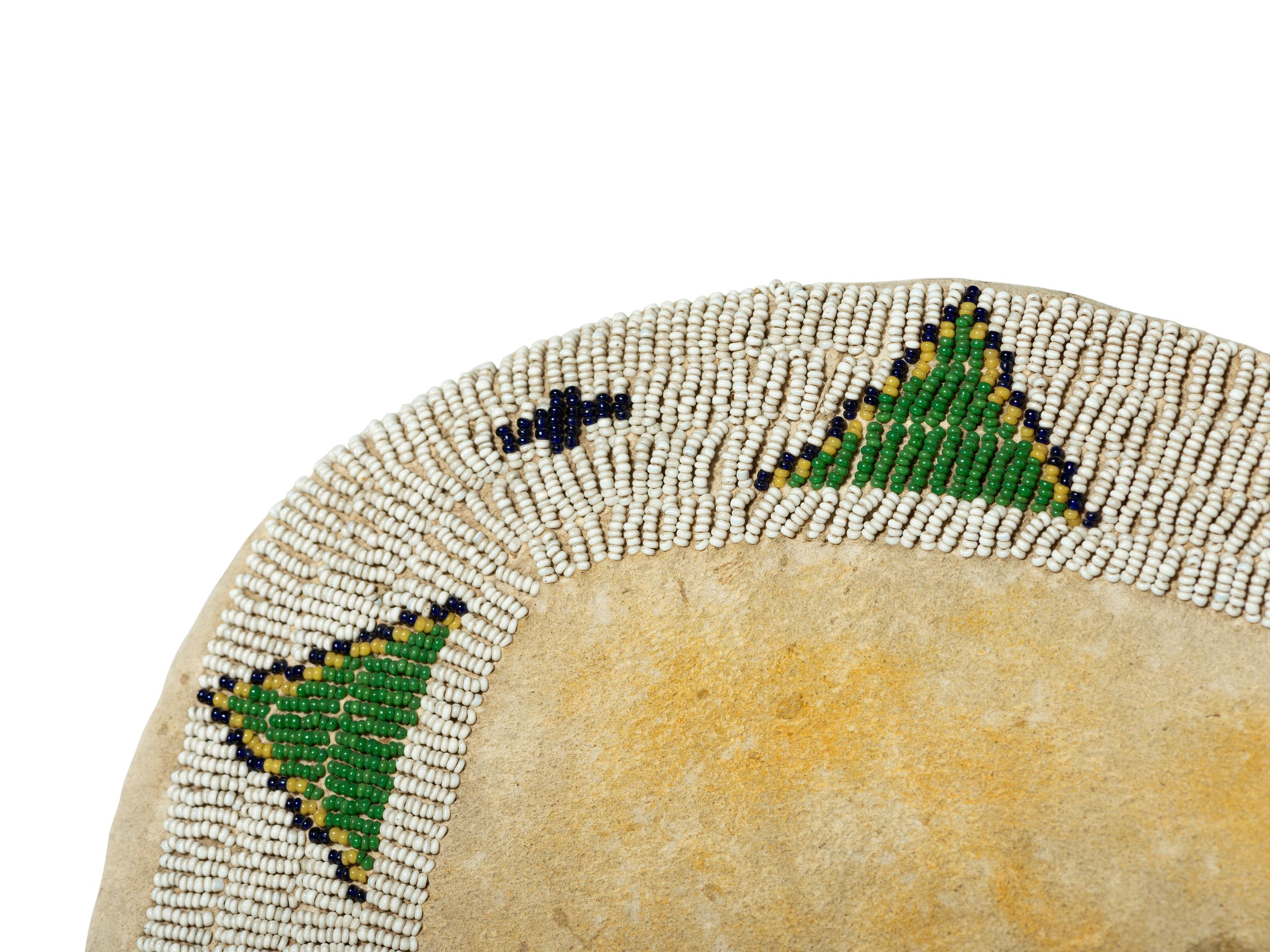 Ute Beaded Hide Doll Cradle