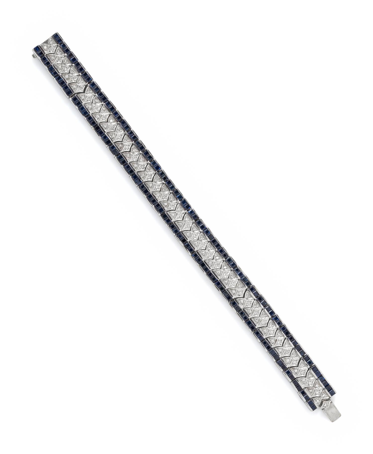 SAPPHIRE AND DIAMOND BRACELET