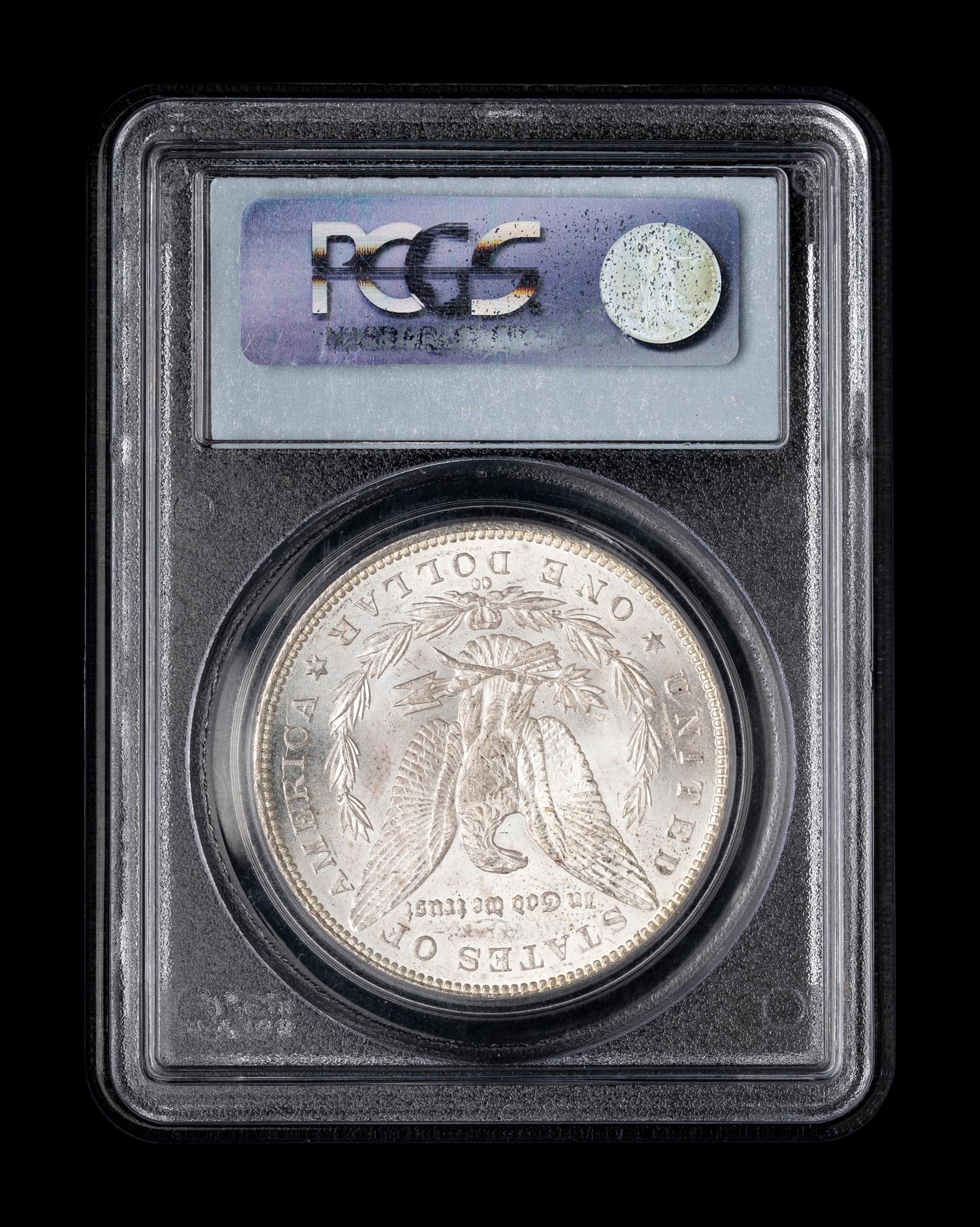 An 1891-CC Morgan $1 (PCGS MS63)