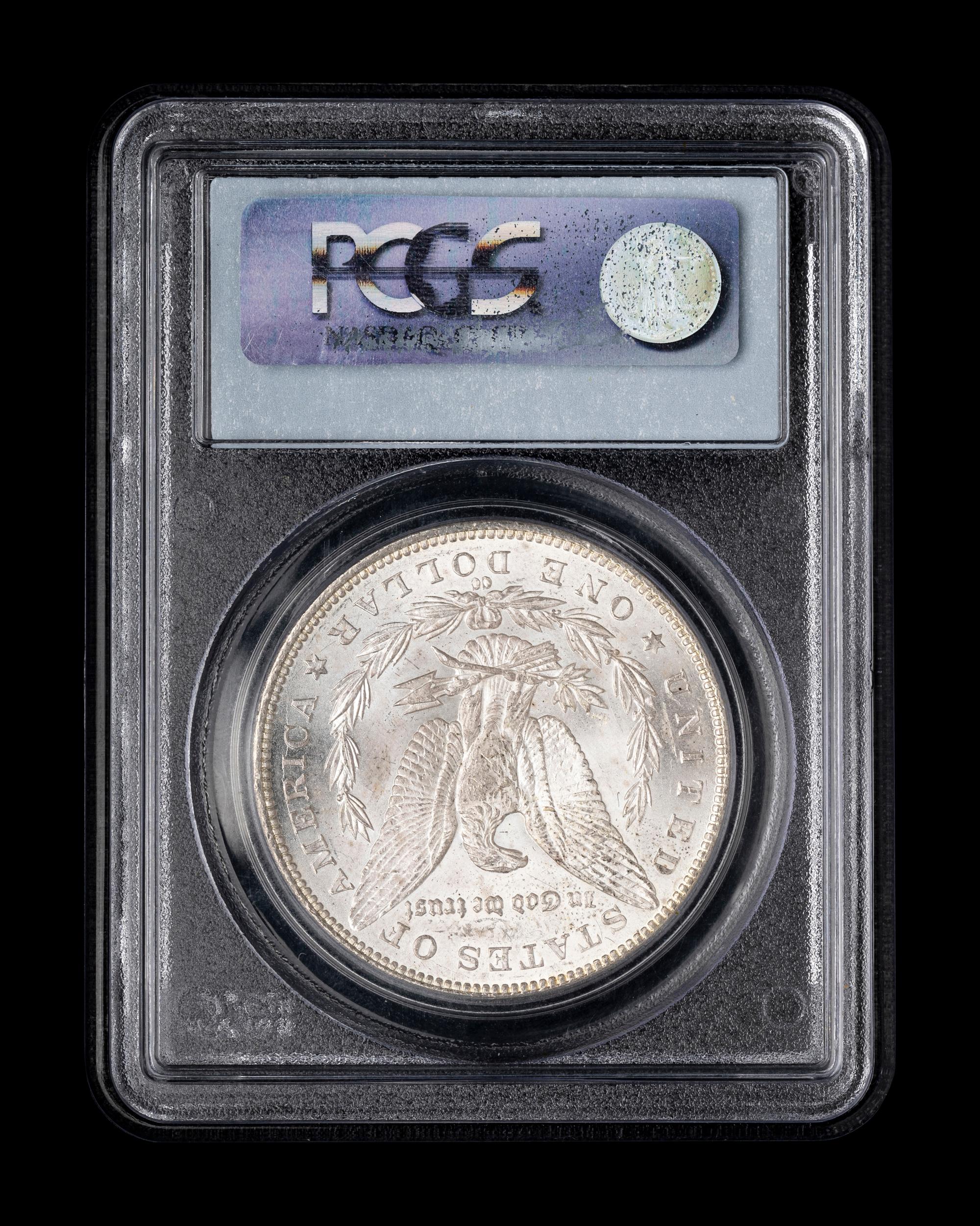 An 1891-CC Morgan $1 (PCGS MS63)