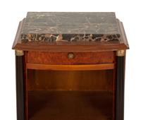 A French Art Deco Marble Top Night Stand