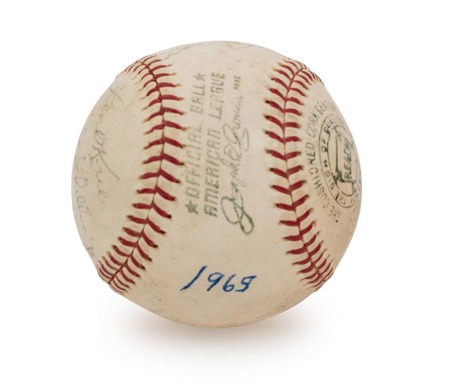 A 1965 Boston Red Sox Team Signed Autograph Baseball (BAS Beckett Authentication Services Certified),
