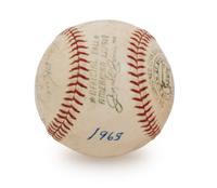 A 1965 Boston Red Sox Team Signed Autograph Baseball (BAS Beckett Authentication Services Certified),