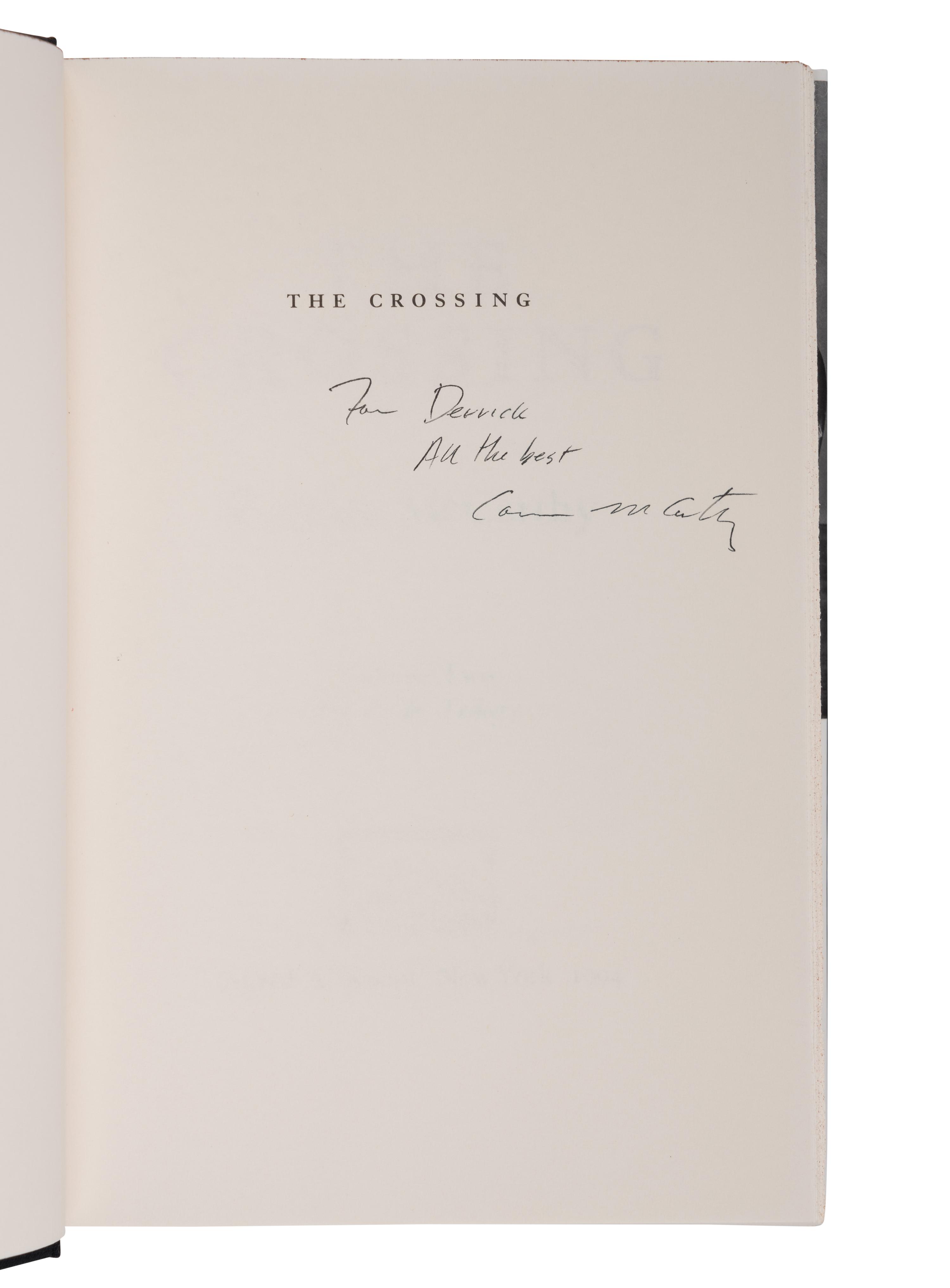 McCARTHY, Cormac (1933-2023). [The Border Trilogy:] All the Pretty Horses . -- The Crossing . -- Cities of the Plain . New York: Alfred A. Knopf, 1992-98.