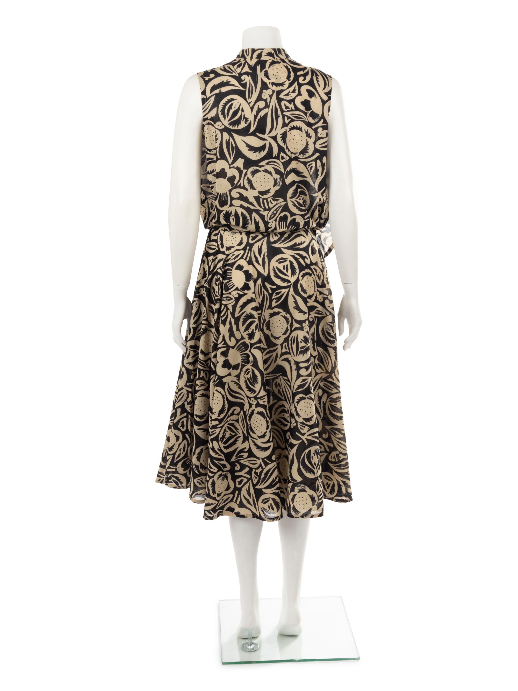 Yohji Yamamoto "Dufy" Floral Print Dress, Fall/Winter 2007