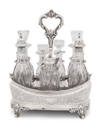 A George III Silver Cruet Set