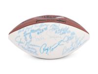 A Hall of Fame Multi Signed Autograph / 26 Signatures Football Including Orenthal James Simpson Full Name Signature (Beckett Authentication Services Letter),
