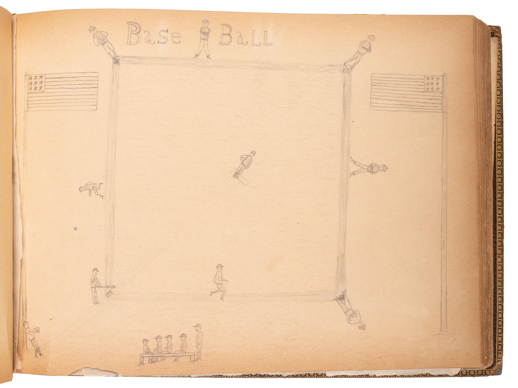 "Drawings Presented to Rev. Pius Boehm by His Little Indian Children." [Crow Creek Reservation, South Dakota.] 4 May 1899.