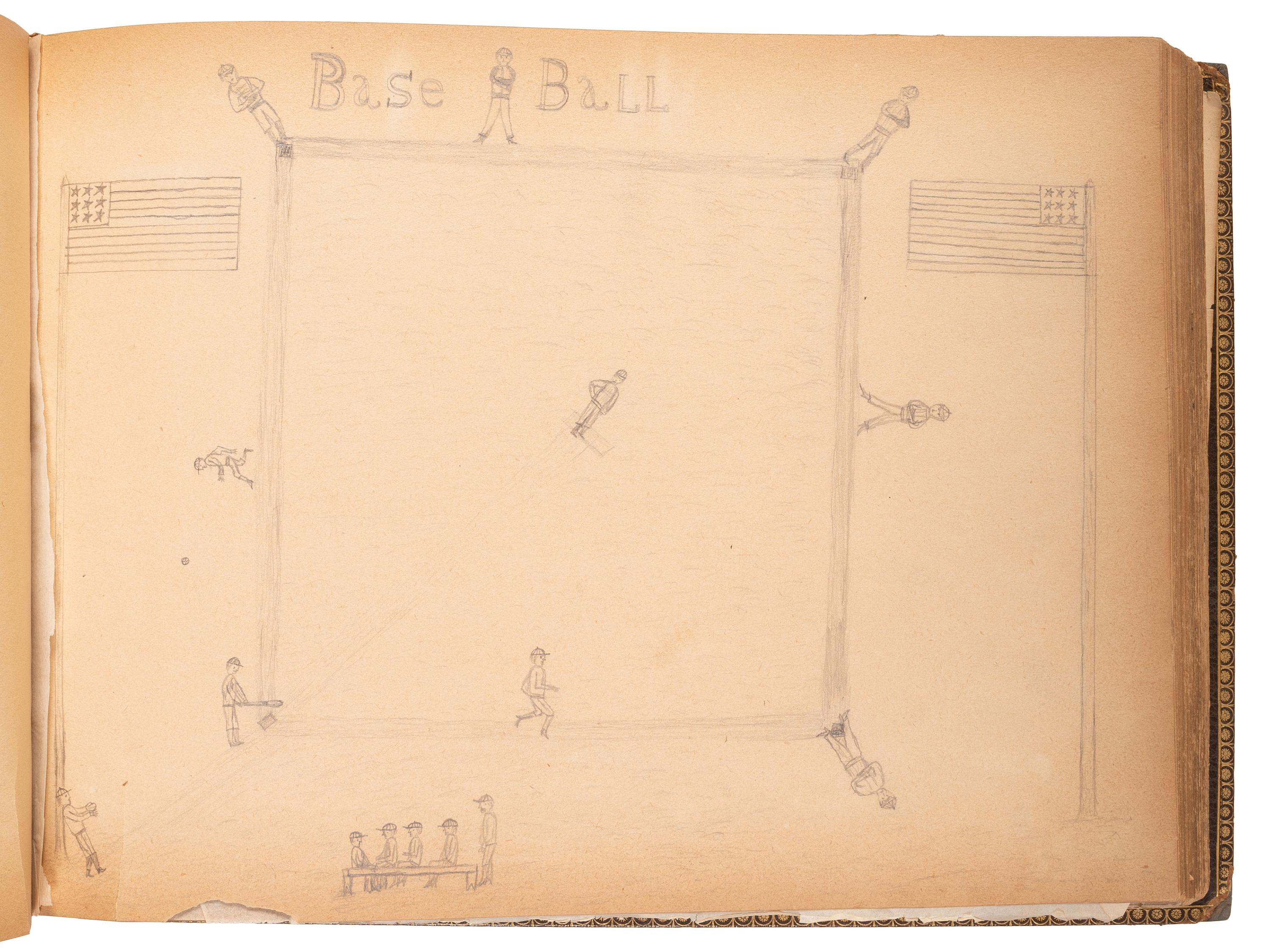 "Drawings Presented to Rev. Pius Boehm by His Little Indian Children." [Crow Creek Reservation, South Dakota.] 4 May 1899.