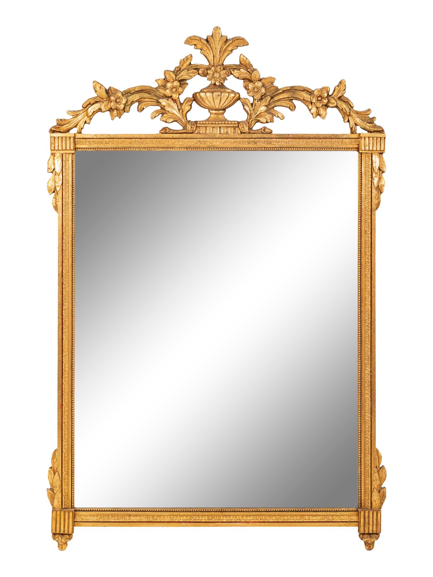 A Louis XVI Style Giltwood Mirror