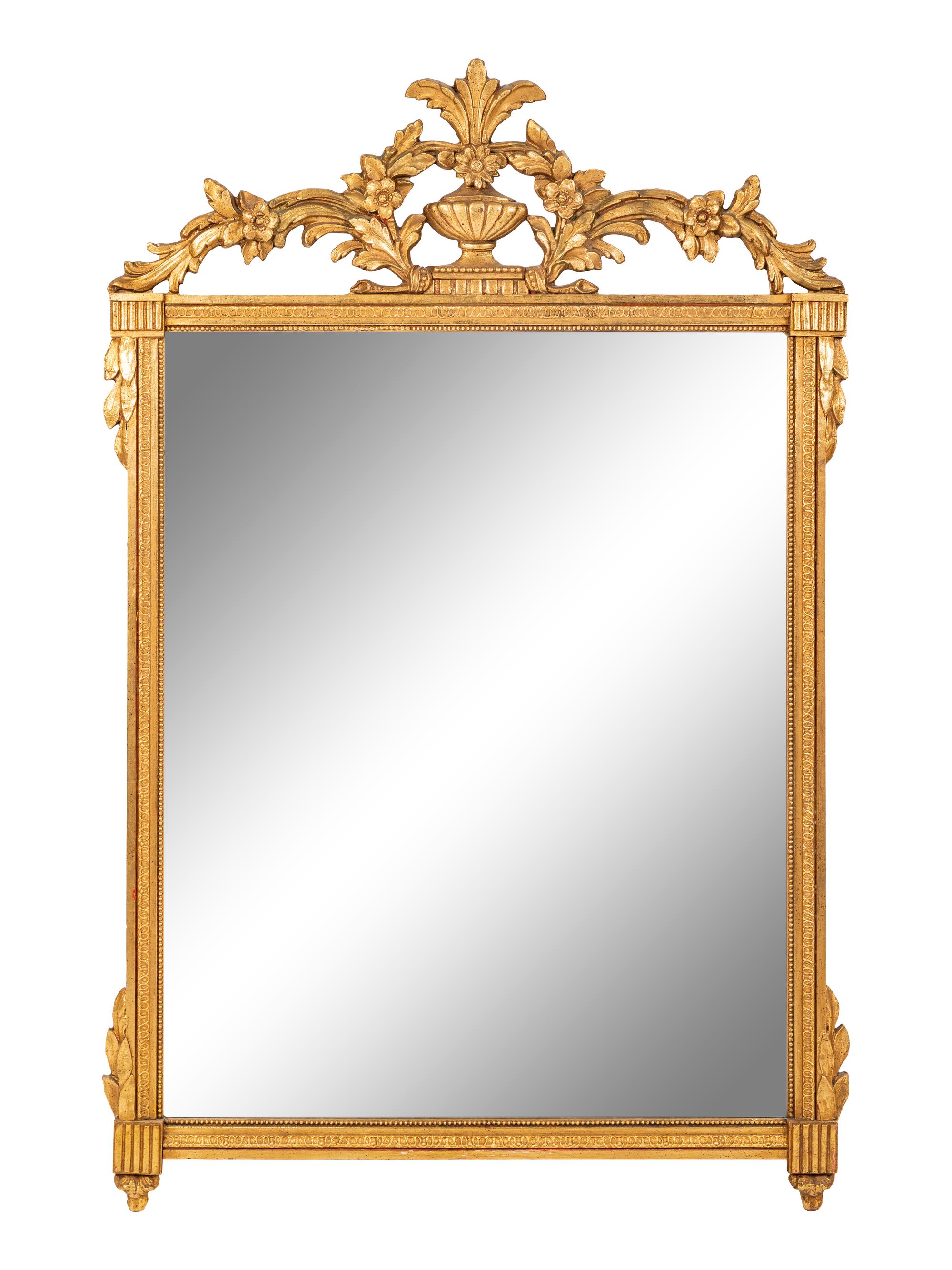 A Louis XVI Style Giltwood Mirror