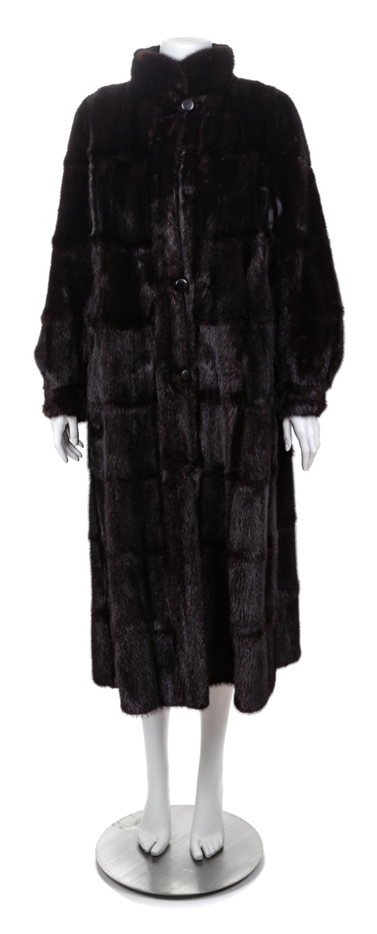 A Ranch Mink Quilted Coat, No size.