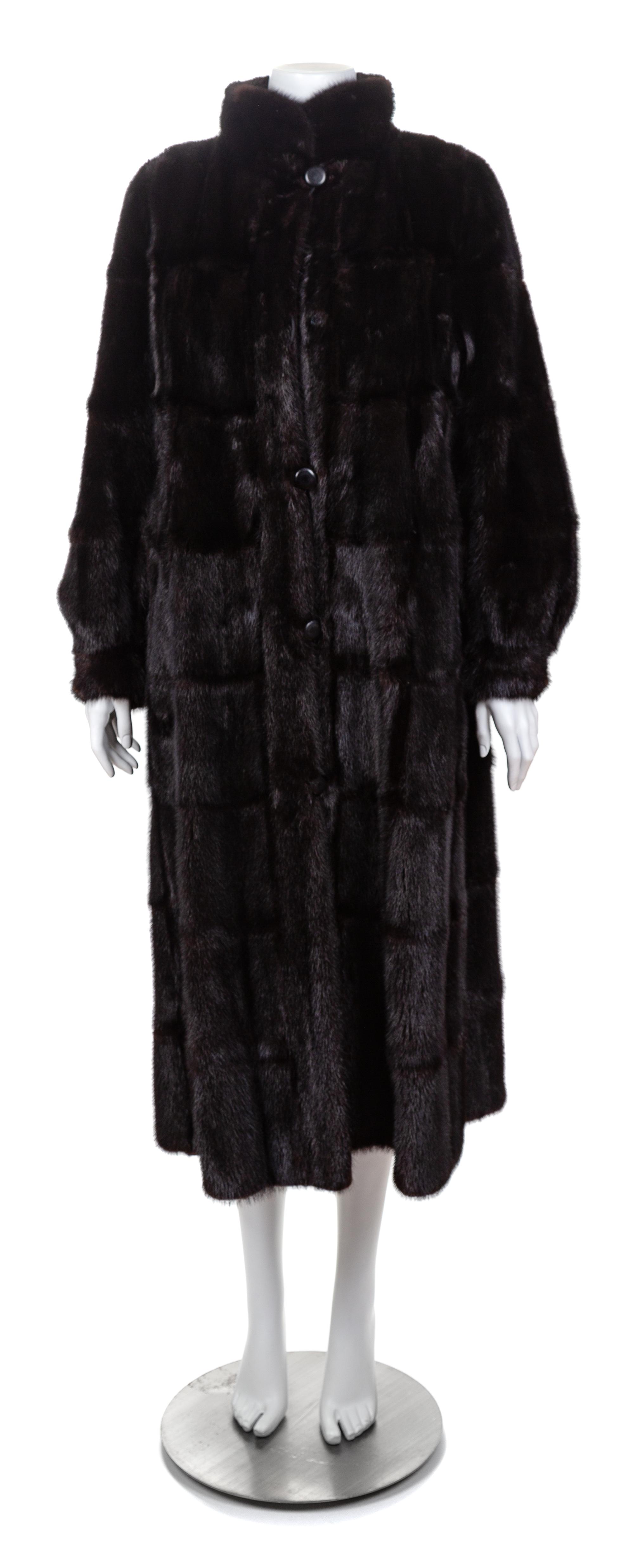 A Ranch Mink Quilted Coat, No size.