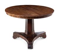 A Regency Rosewood Tilt-Top Breakfast Table