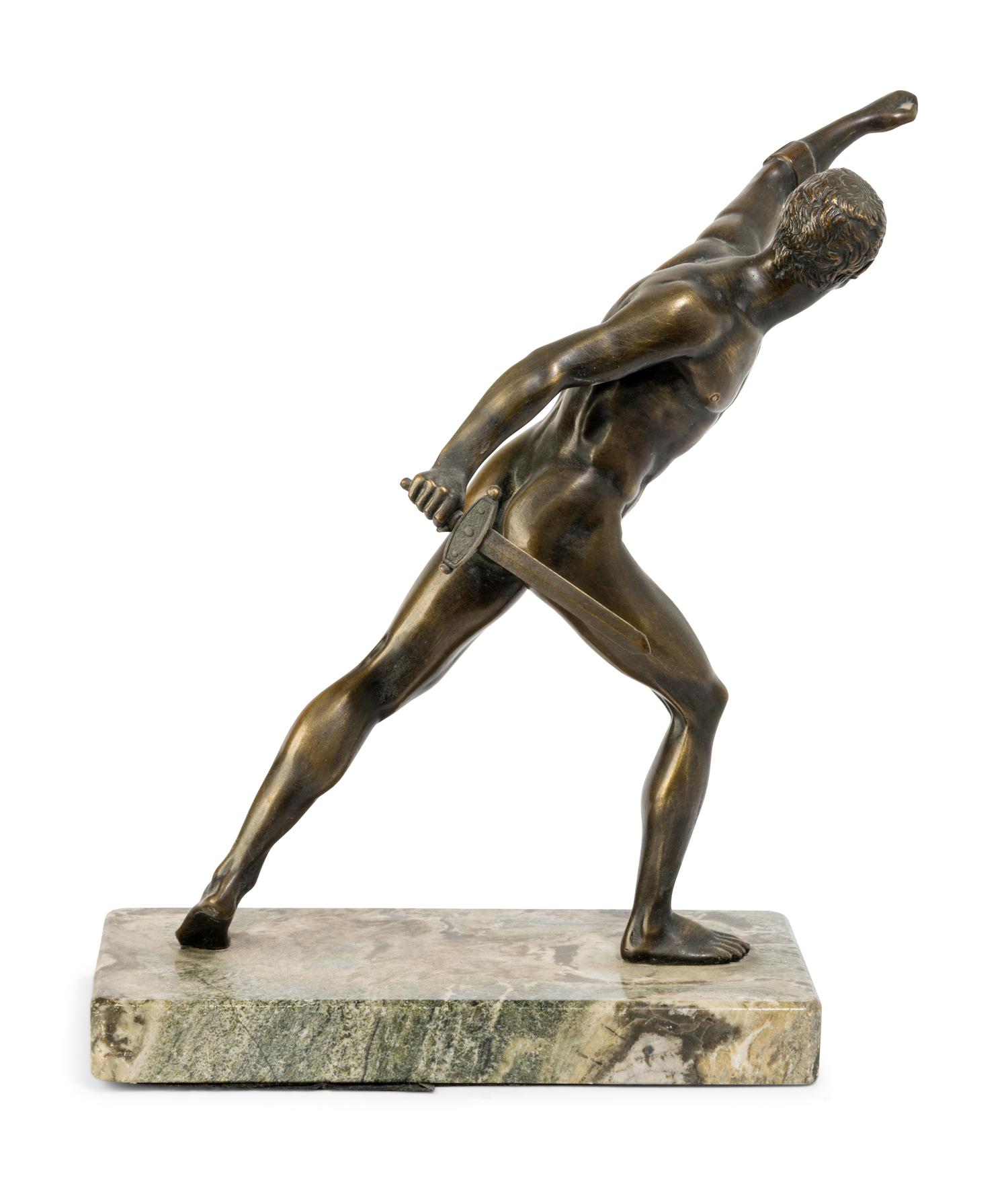 A Grand Tour Bronze Figure of an Athlete