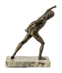 A Grand Tour Bronze Figure of an Athlete