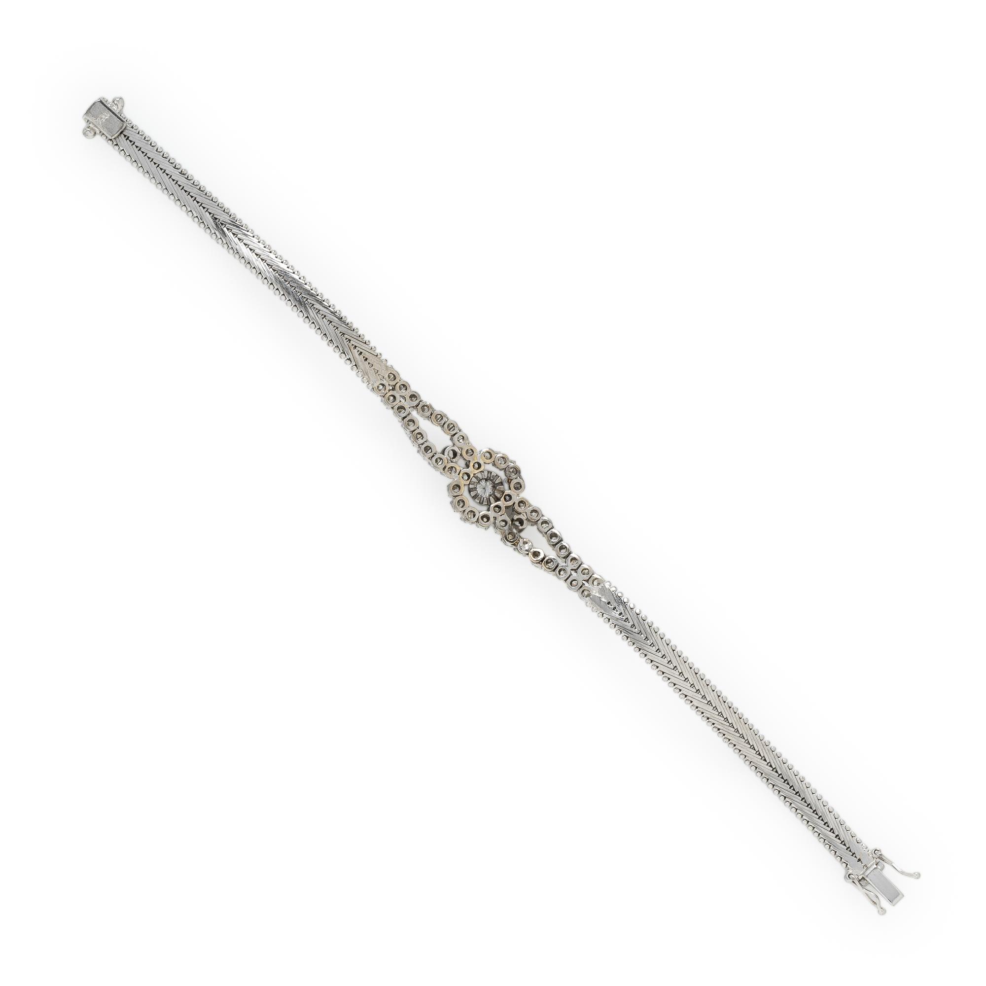 Diamond and White Gold Bracelet