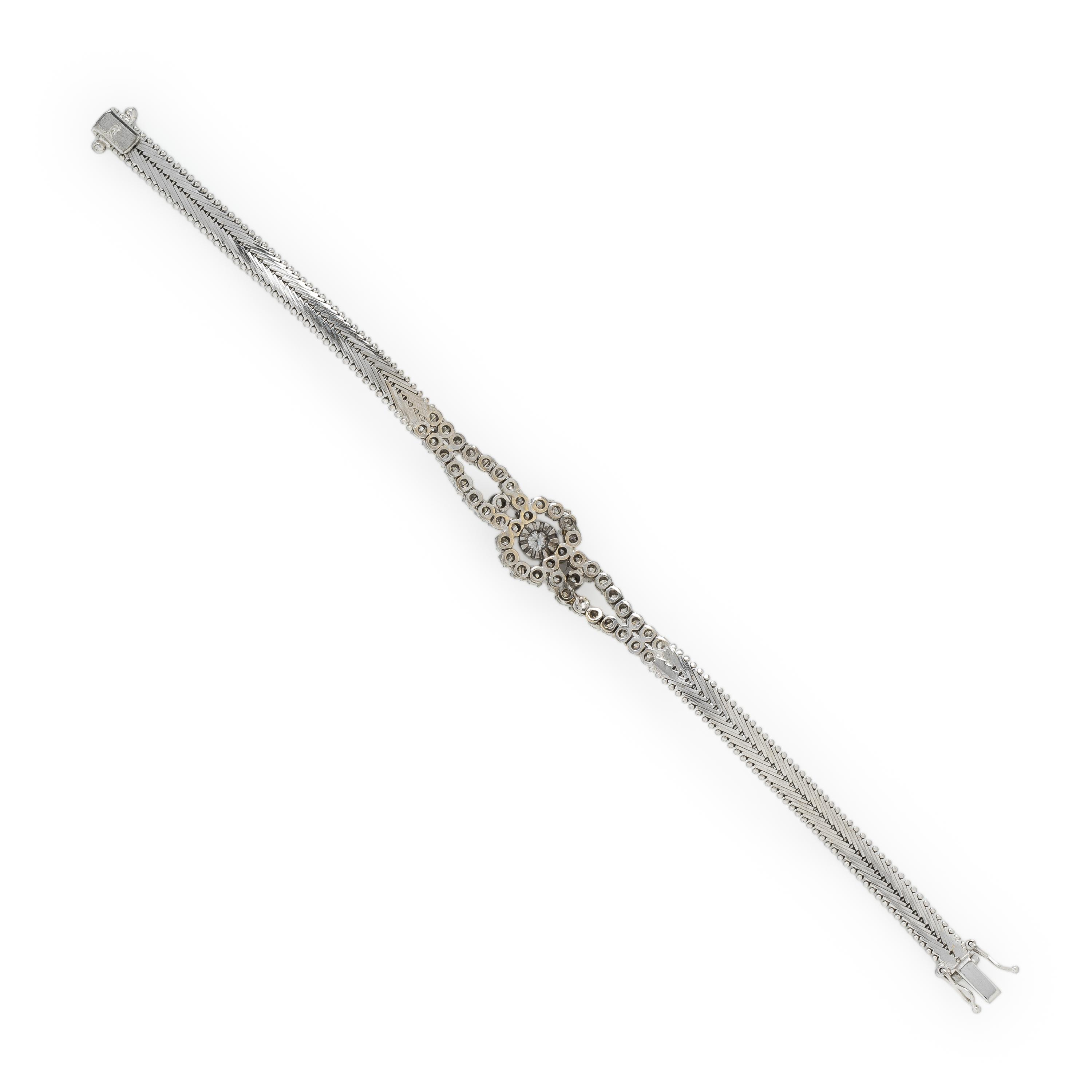 Diamond and White Gold Bracelet