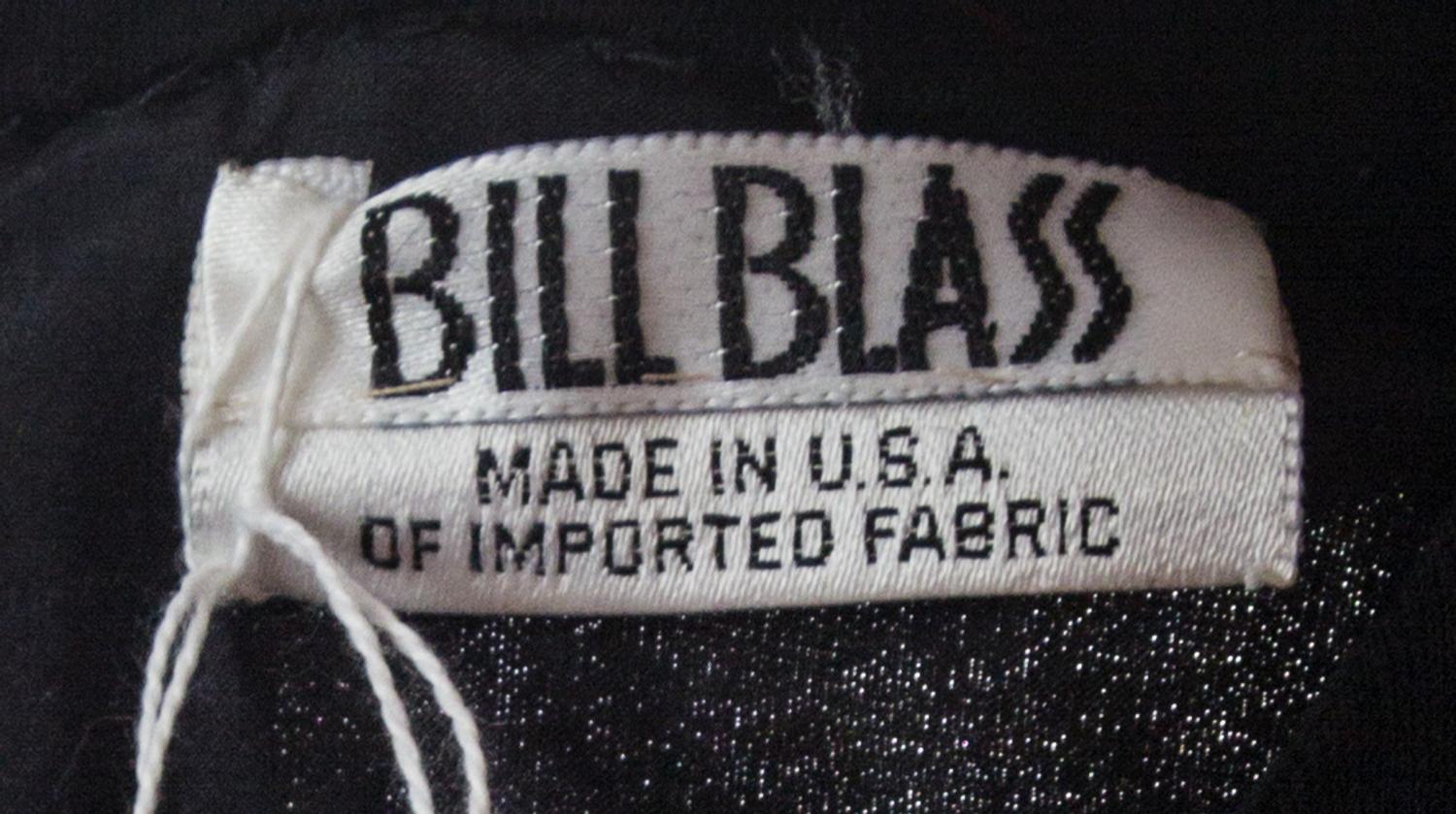 A Bill Blass Black Evening Gown,