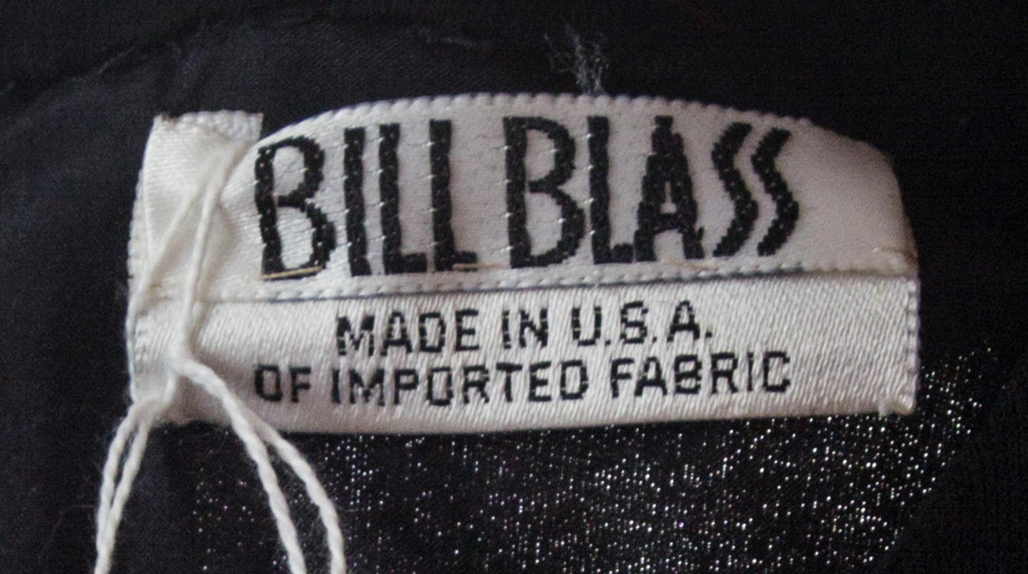 A Bill Blass Black Evening Gown,