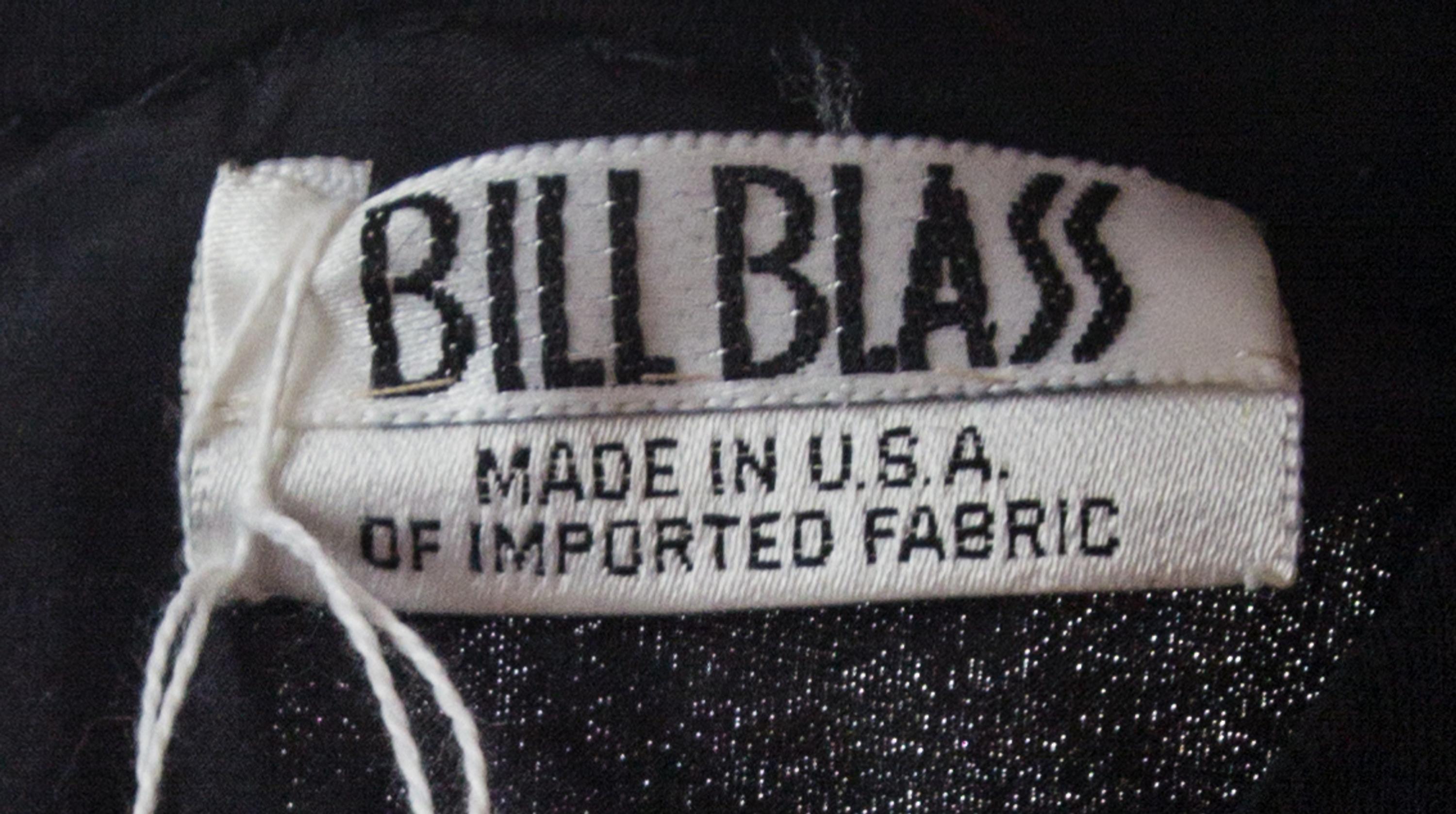 A Bill Blass Black Evening Gown,