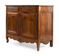 A Louis XV Provincial Walnut Cabinet