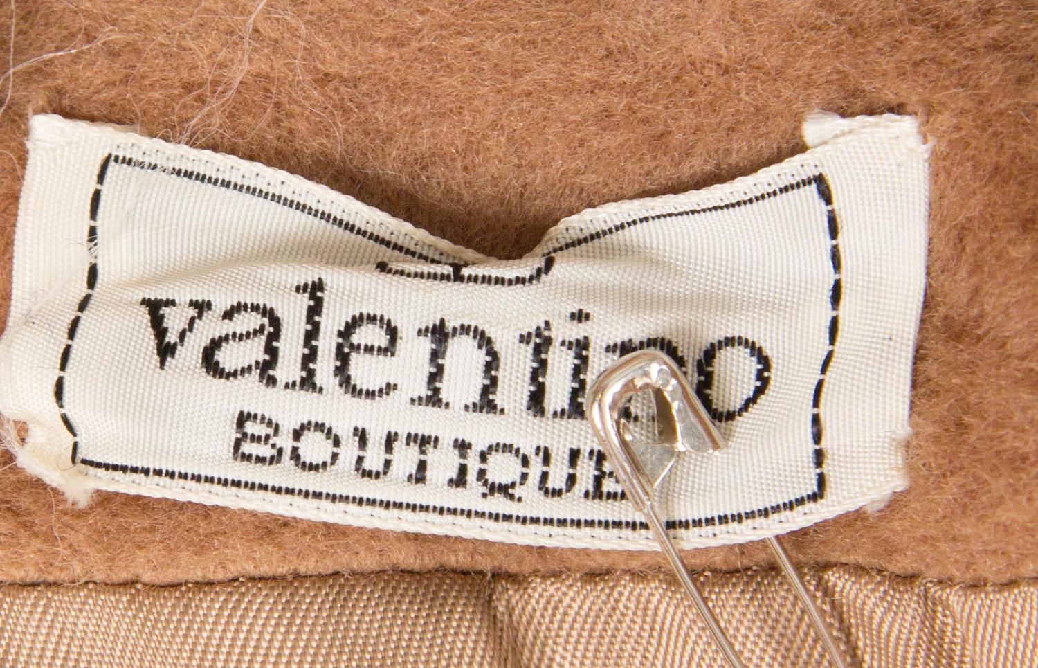 A Valentino Camel Coat, Size 8.