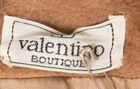 A Valentino Camel Coat, Size 8.
