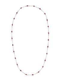YELLOW GOLD, RUBY AND DIAMOND NECKLACE