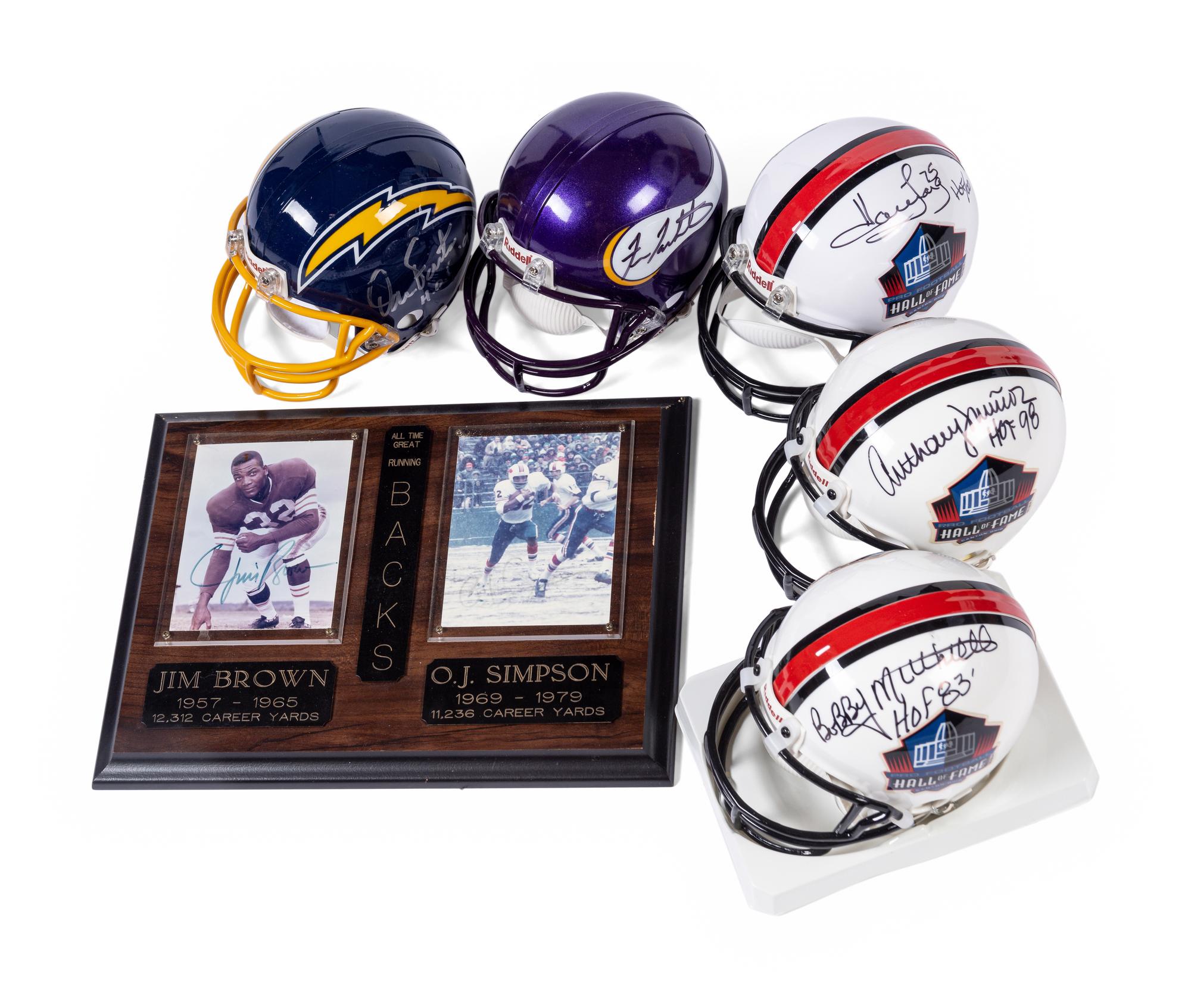 A Group of Over 30 Signed Autograph Football Hall of Fame Items (Beckett Authentication Services Certified),