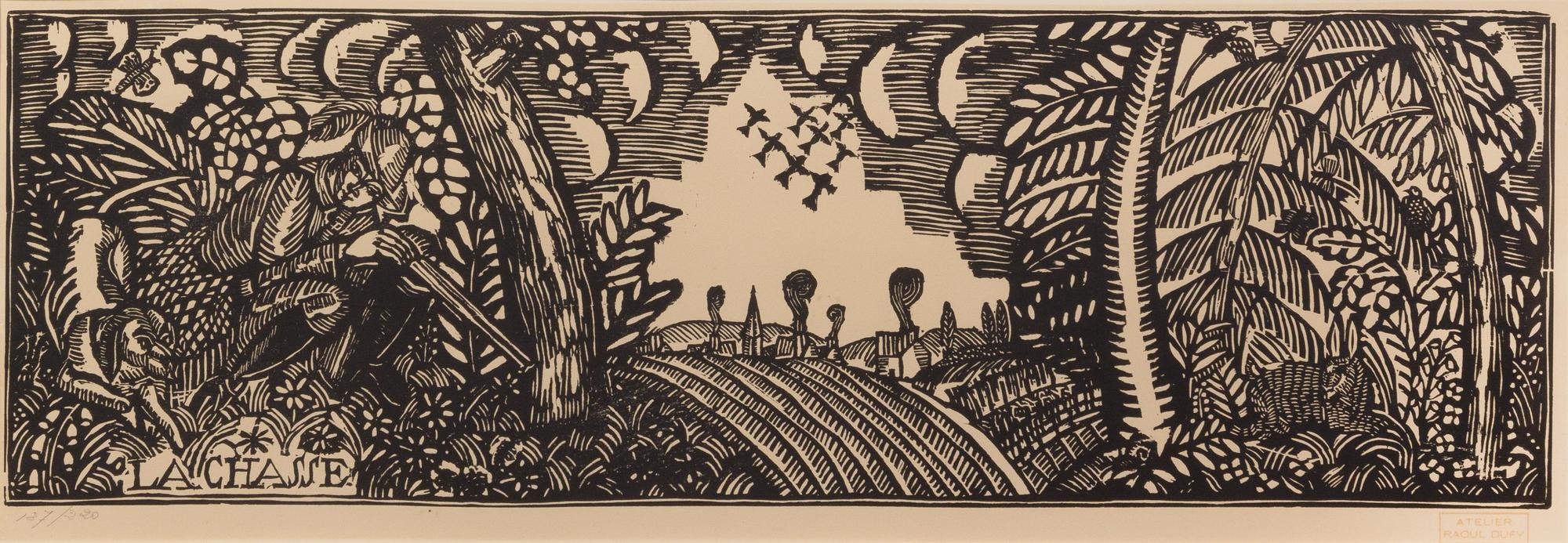 Raoul Dufy, (French, 1877-1953), La Chasse (from from Quatre Bois), c. 1910-1911